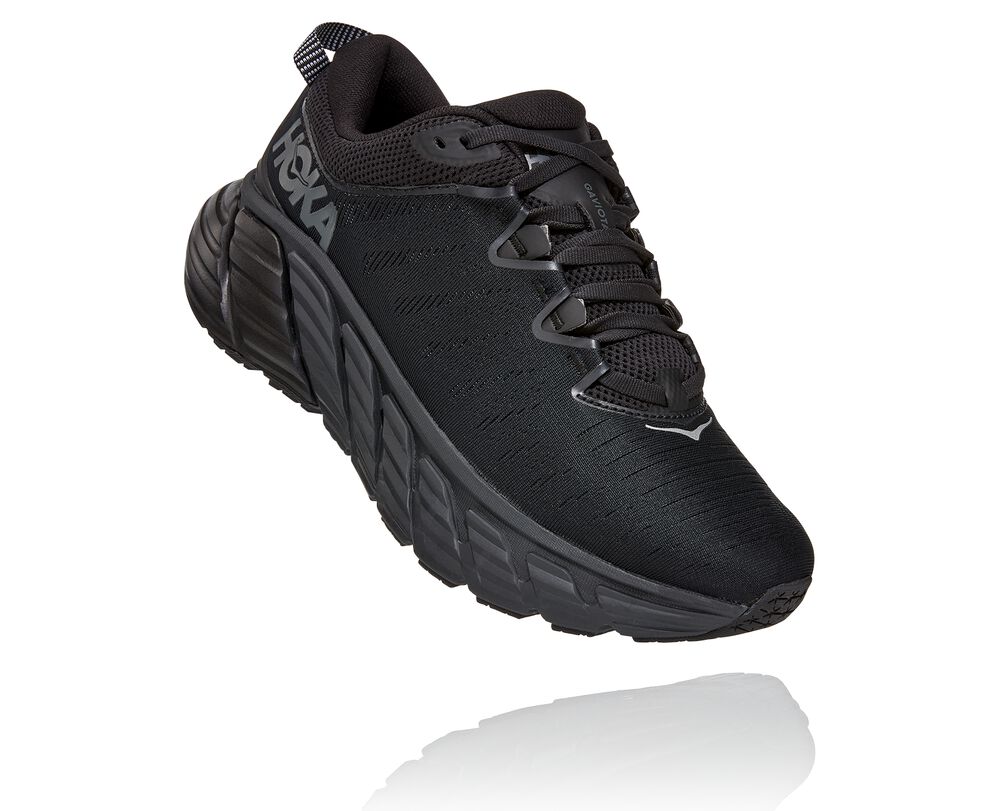 Hoka One One Gaviota 3 Ortopediska Skor Herr Svarta - SE-0495178